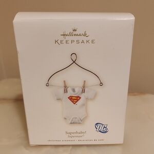Hallmark Keepsake Superbaby Ornament - White and Red